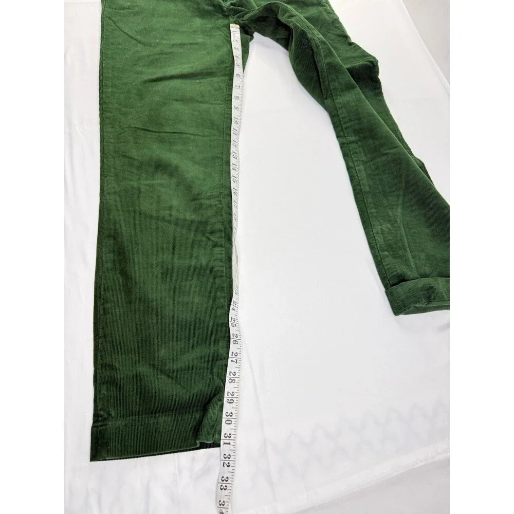 Polo Ralph Lauren Rugby Corduroy Pants Size 32 Mens Preppy Green Chino